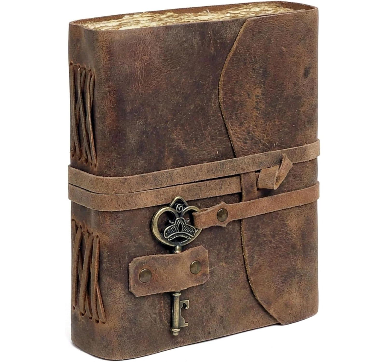 GNUADZ Vintage Leather Journal Handmade Refillable Notebook