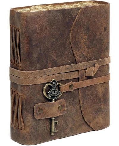 GNUADZ Vintage Leather Journal Handmade Refillable Notebook