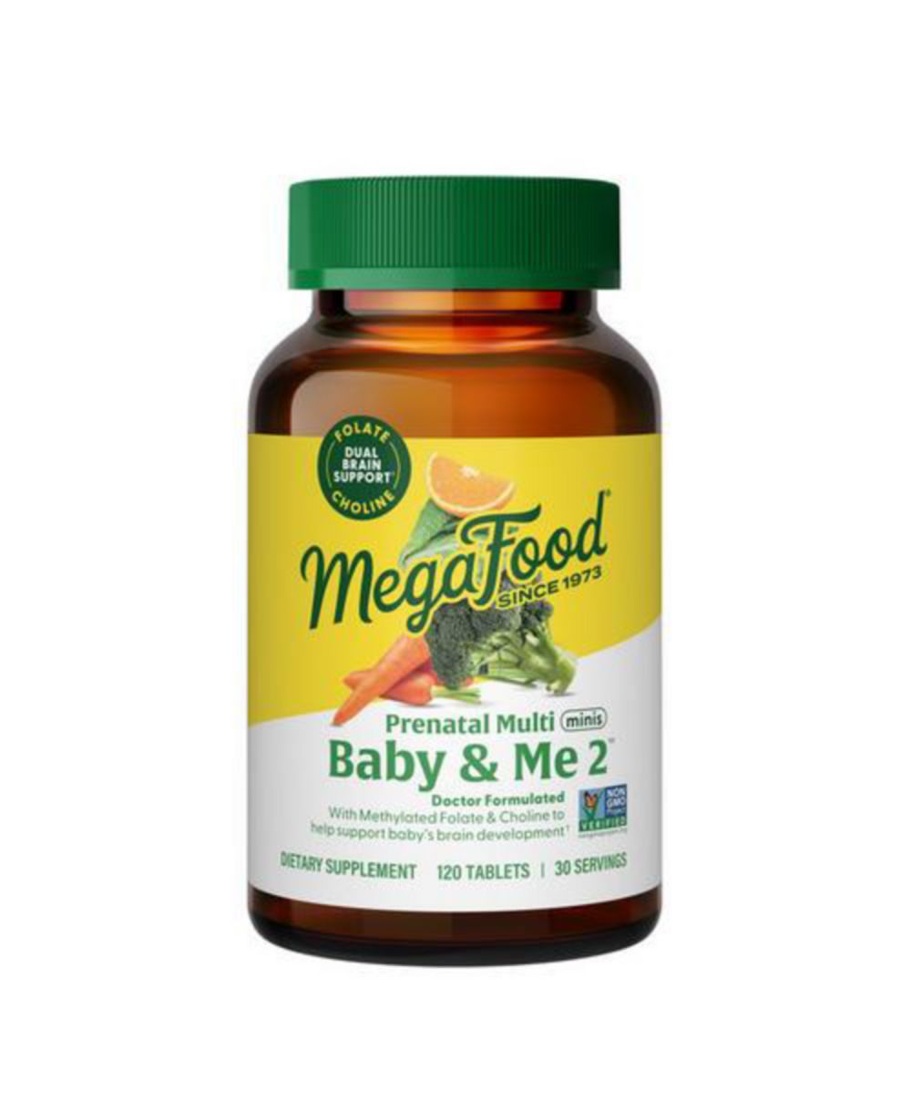MegaFood Baby and Me 2 Prenatal Multi Minis ,120 Tablets