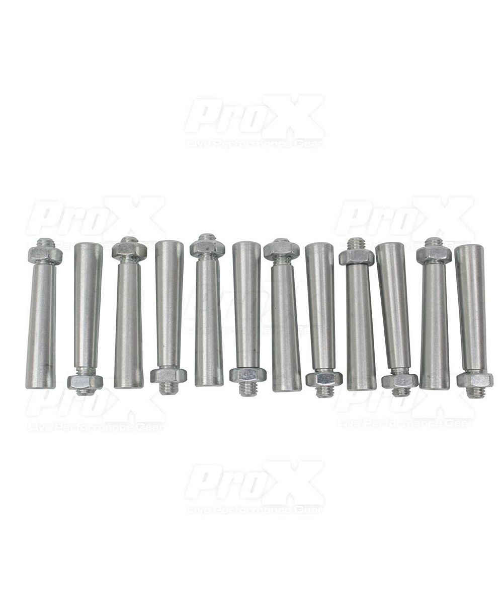 ProX XT-SPN12 Tapered Shear Pin w/Threaded Tip  Nut Conical Coupler, 12-Pk