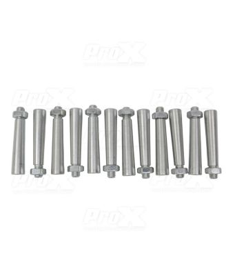 ProX XT-SPN12 Tapered Shear Pin w/Threaded Tip  Nut Conical Coupler, 12-Pk