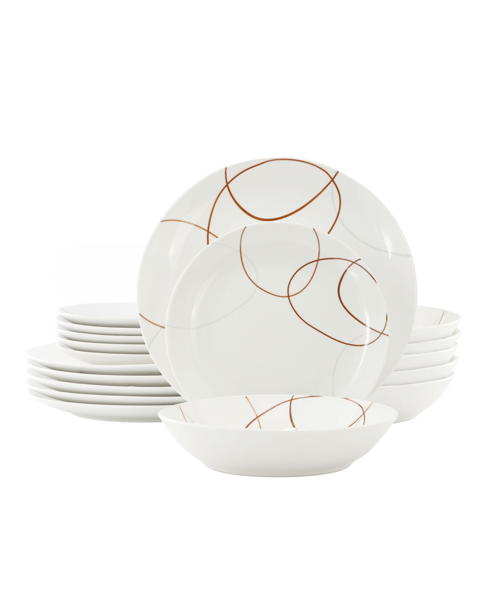 Elama Sydney 18-Pc. Dinnerware Set, Service For 6