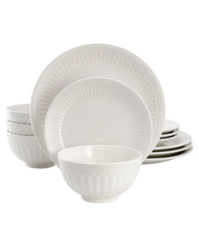 Elama Gabriella 12-Pc. Dinnerware Set, Service For 4