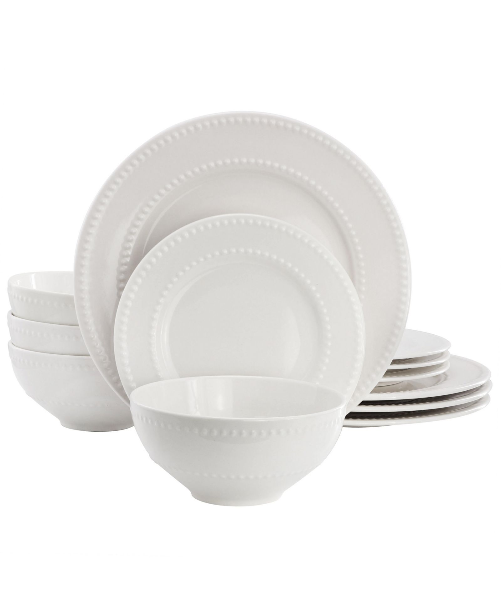 Elama Genevieve 12-Pc. Dinnerware Set, Service For 4
