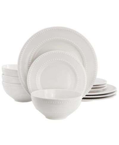 Elama Genevieve 12-Pc. Dinnerware Set, Service For 4
