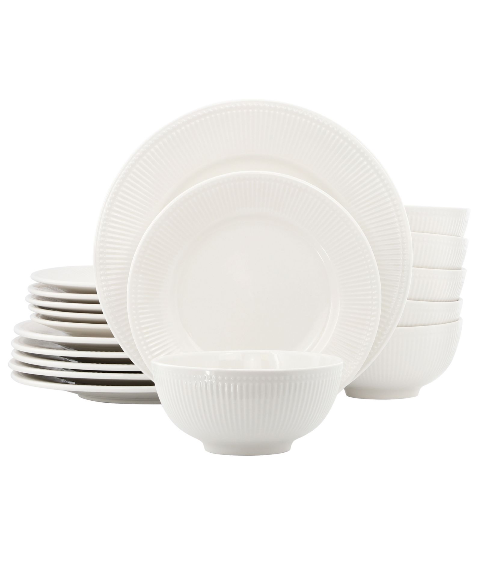 Elama Farrah 18-Pc. Dinnerware Set, Service For 6