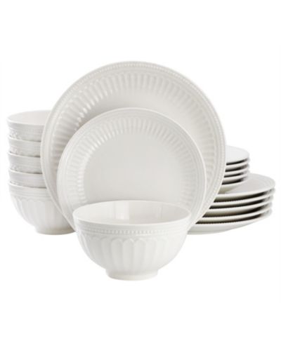 Elama Finley 18-Pc. Dinnerware Set, Service For 6