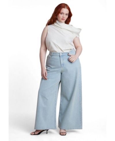 ELOQUII Women's Plus Size Embellished Rhinestone Jeans