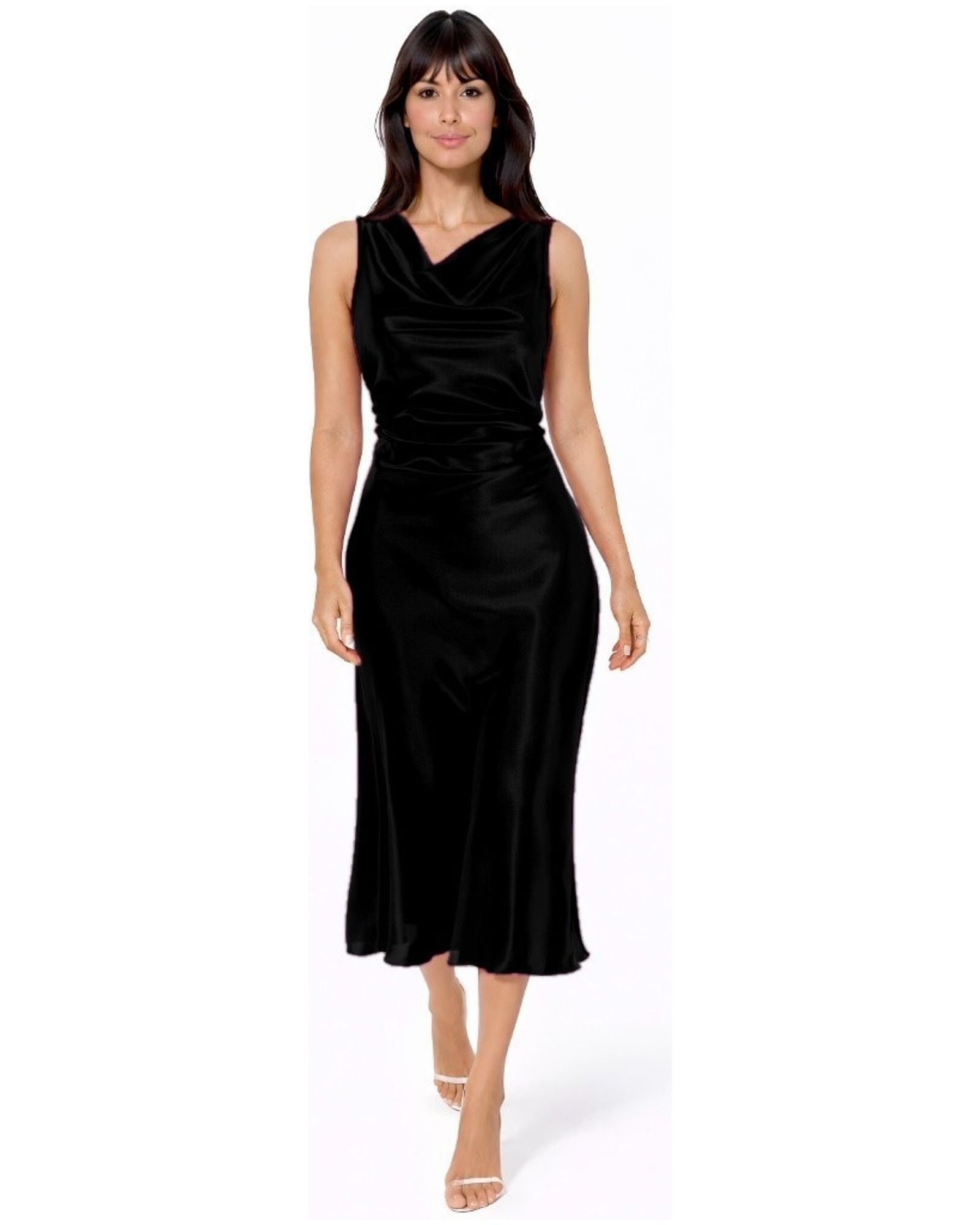 Платье макси Bebe Women's Satin Cowl