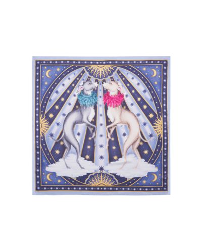 Fable England Women's Catherine Rowe Pet Portraits Whippet Silk Square Scarf