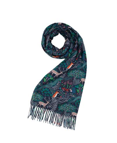 Fable England Women's Enchanted Tree Tassel Scarf