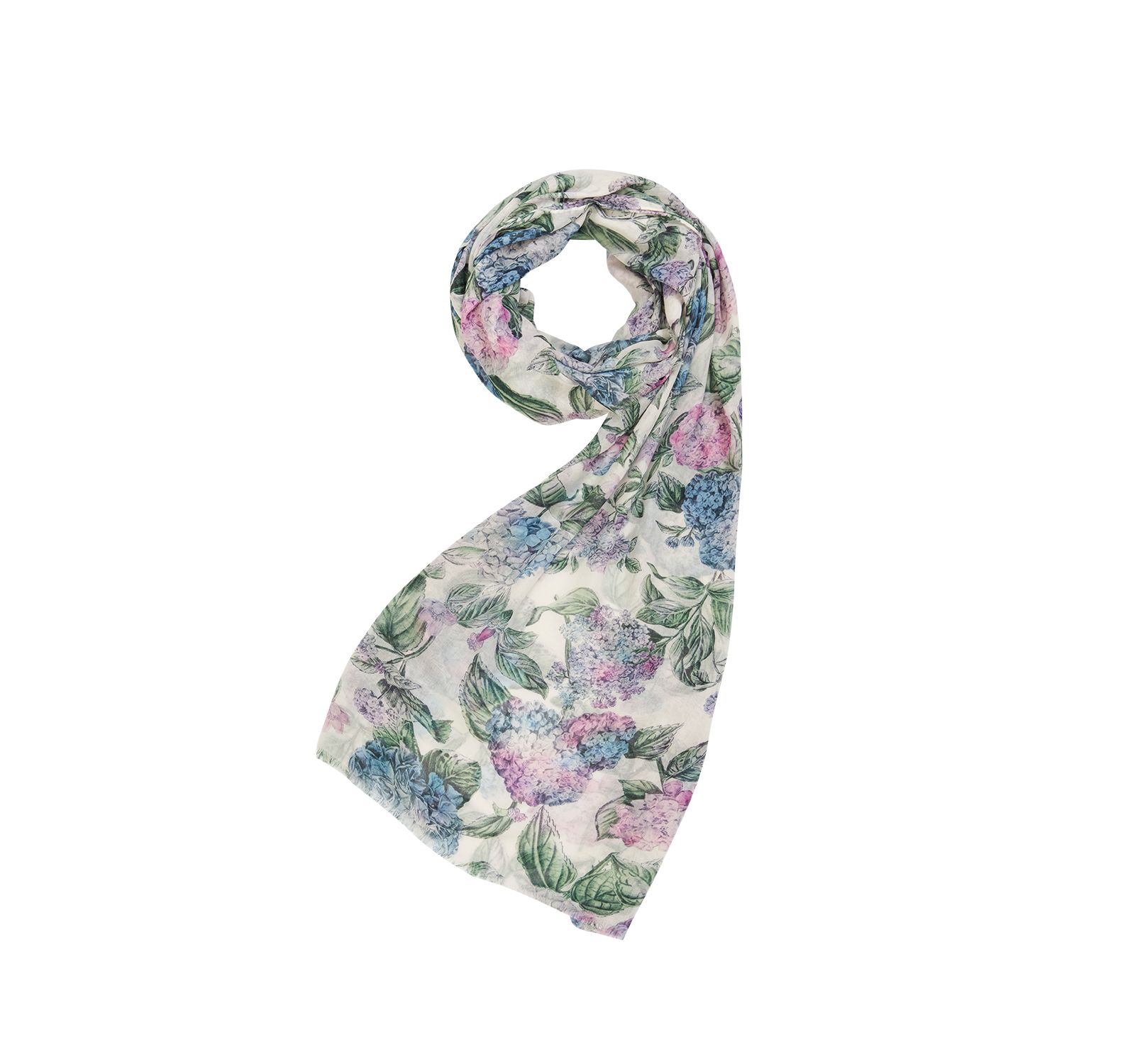 Fable England Women's Hydrangea Light Weight Scarf