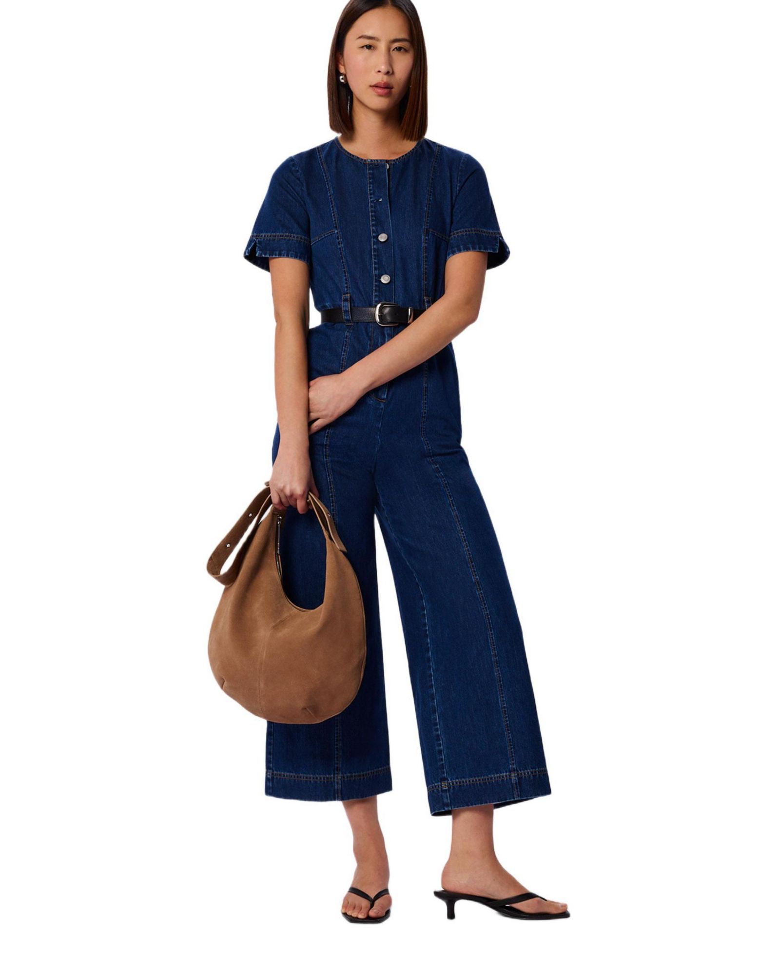 Whistles Women's Button Down Jumpsuit
