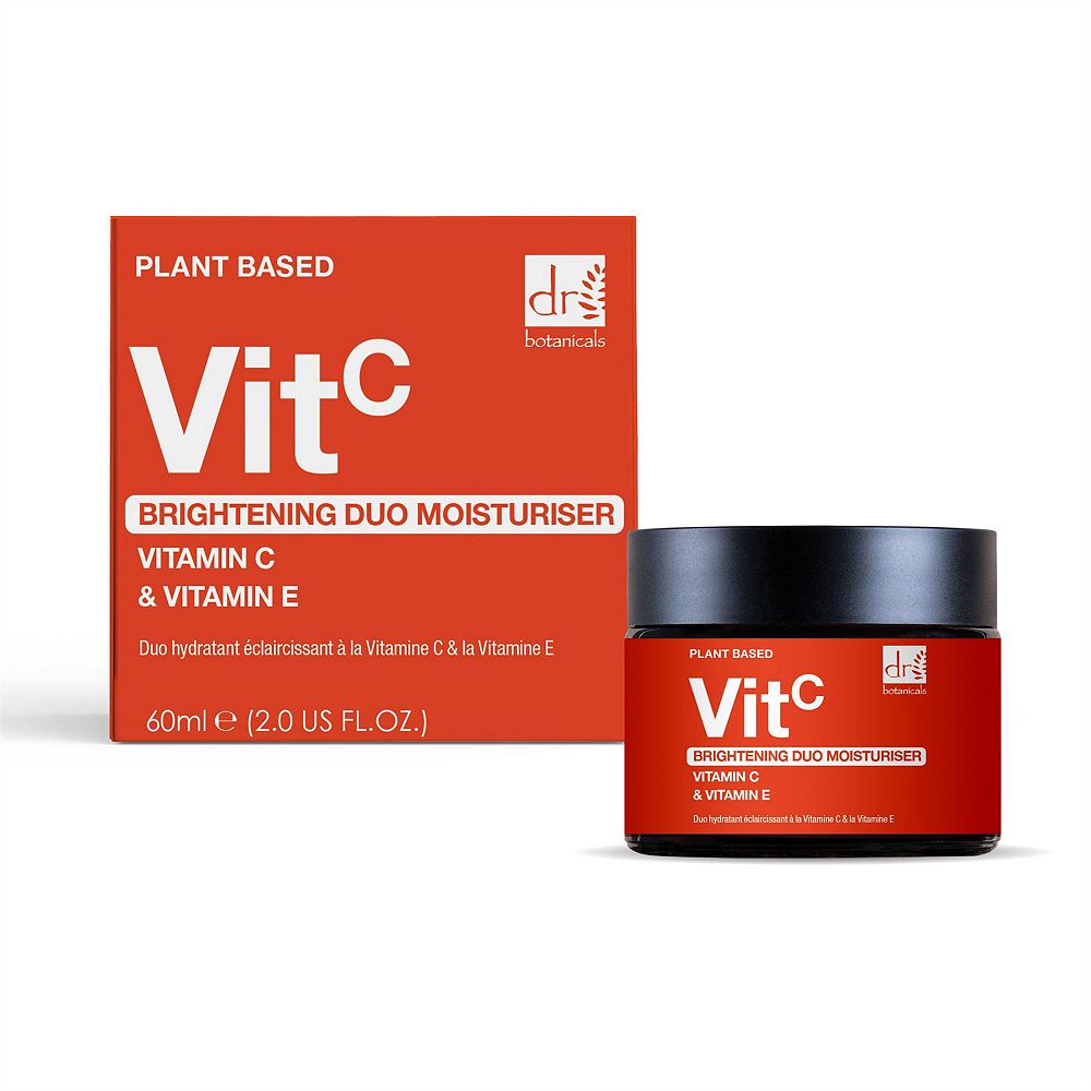 Осветляющий дуэт увлажняющих средств Dr. Botanicals с витамином C 1% и витамином E, 60ml