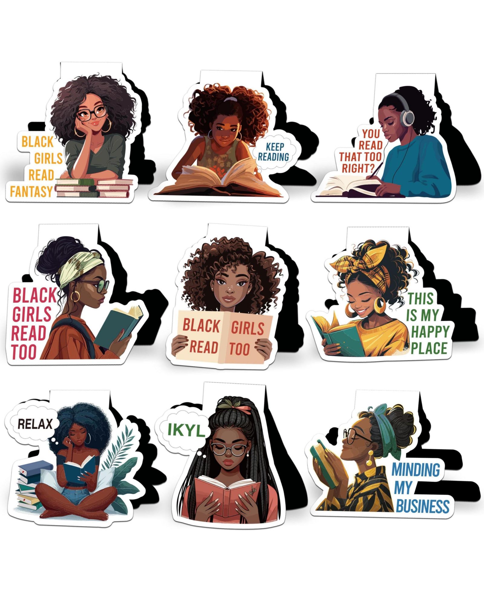Магнитные закладки GNUADZ Reading Bookmarks Women Magnetic Clips Gift