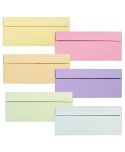 GNUADZ Colored Envelopes Letter Size Business Pastel