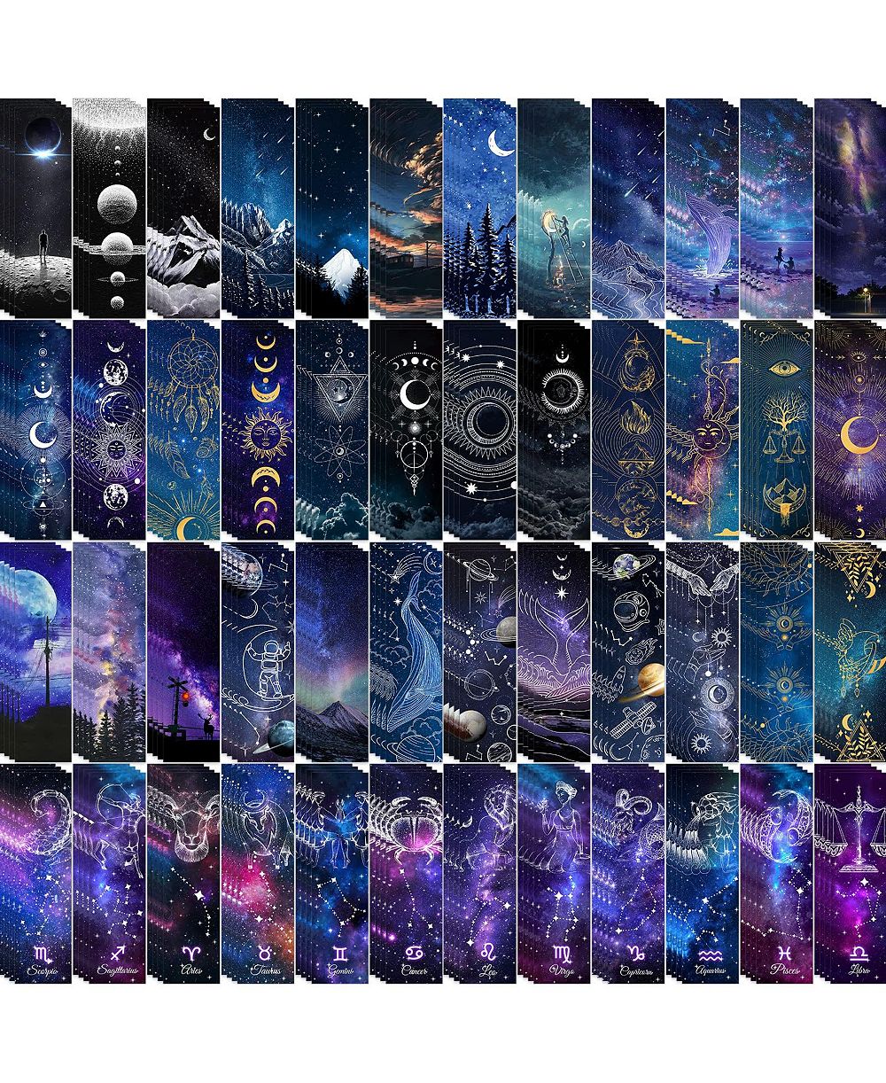 Закладки GNUADZ Space Starry Night для школы и офиса