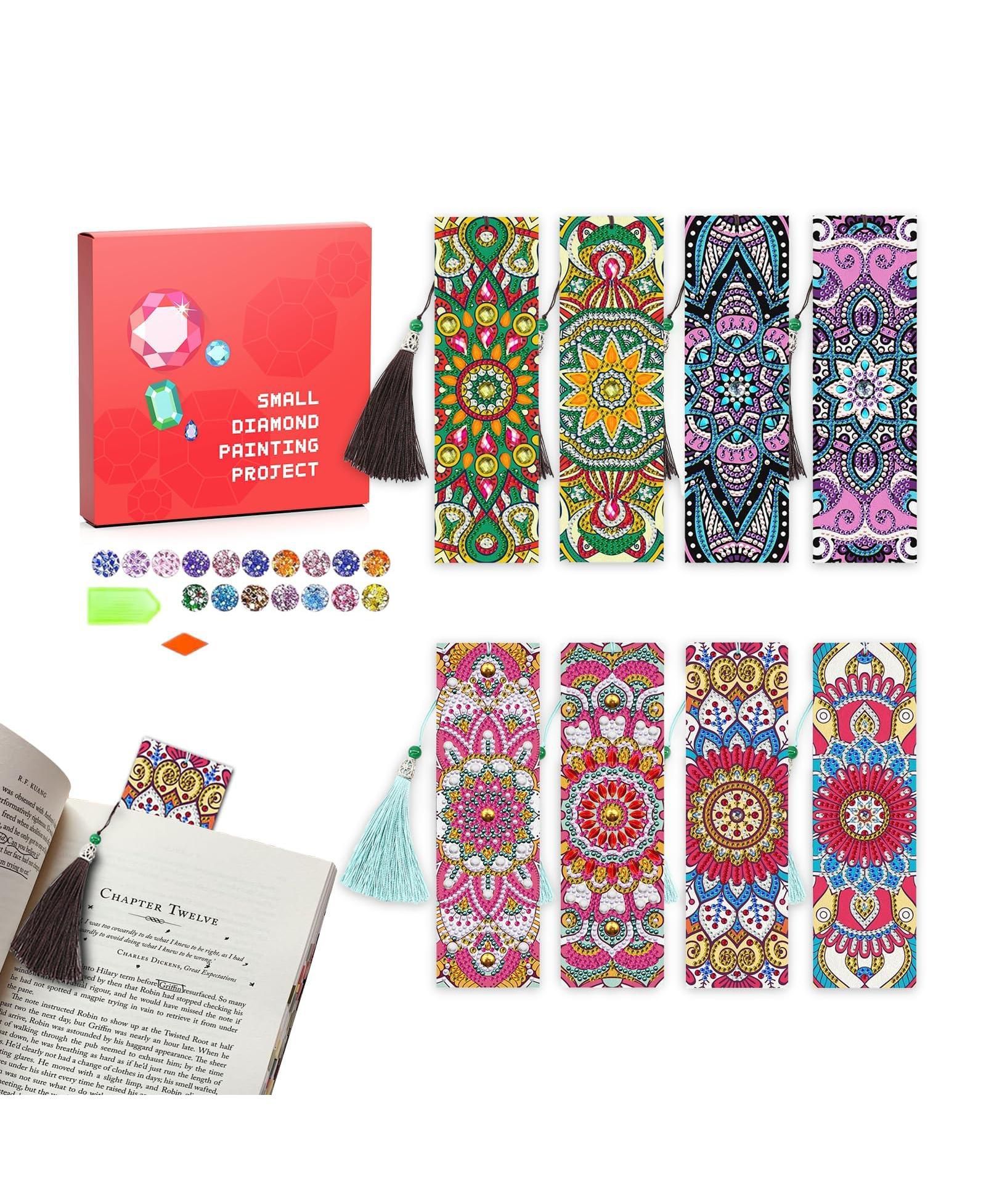 GNUADZ Painting Bookmark Rhinestone DIY Embroidery Gift