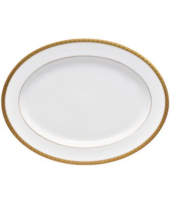 Овальное блюдо Noritake Charlotta Gold, 16"