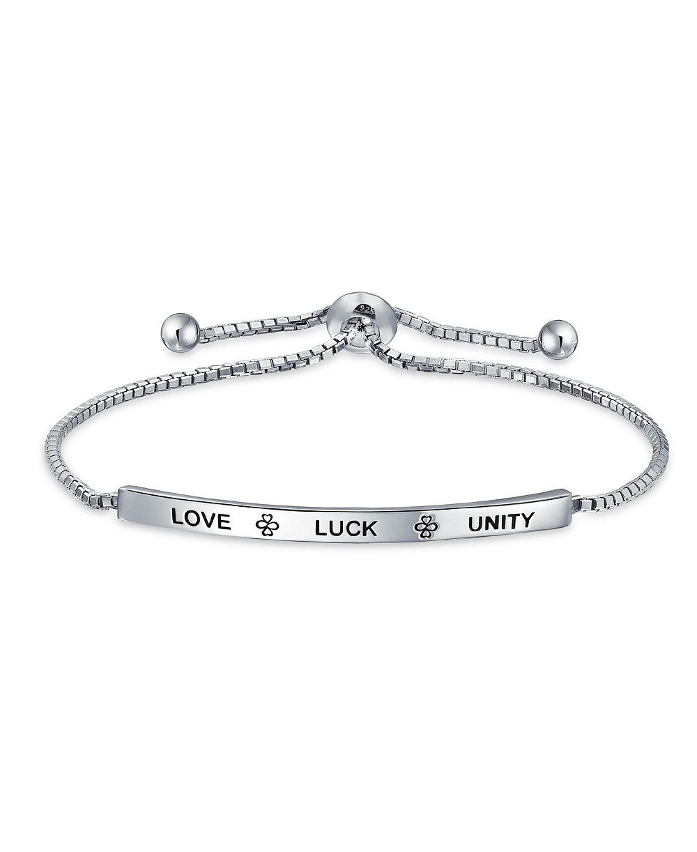 Браслет Bling Jewelry BFF Love Luck Unity Inspirational Words Bolo Adjustable