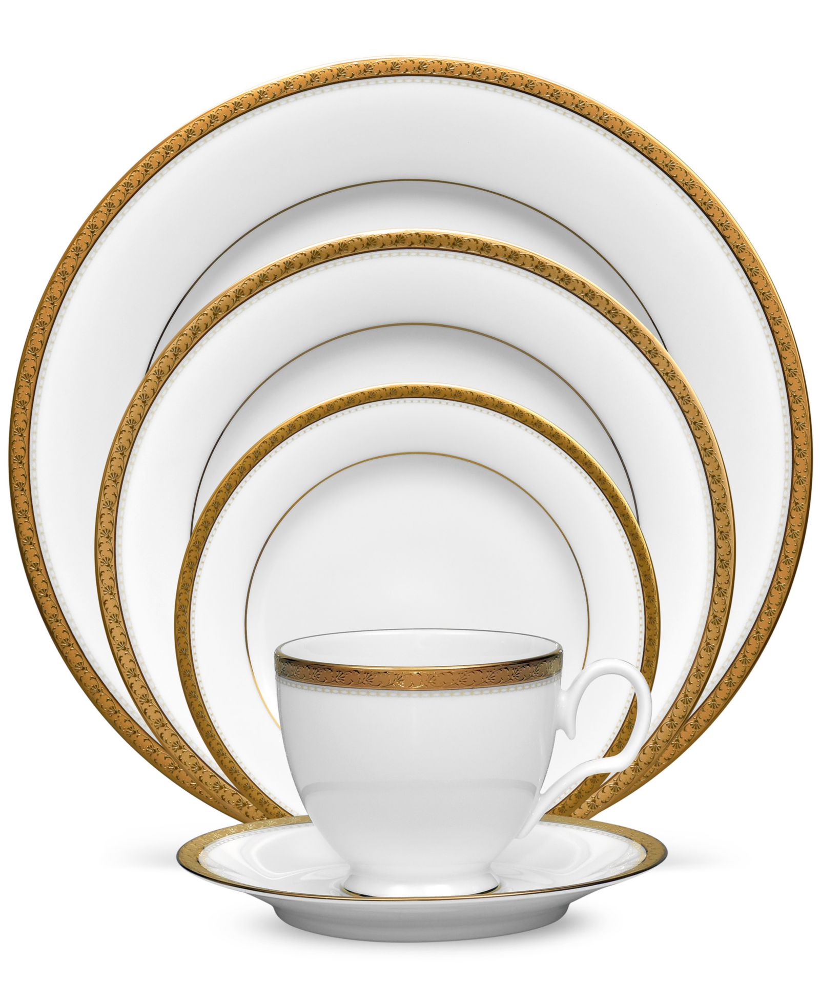 Noritake Charlotta Gold сервировочный набор из 5 предметов