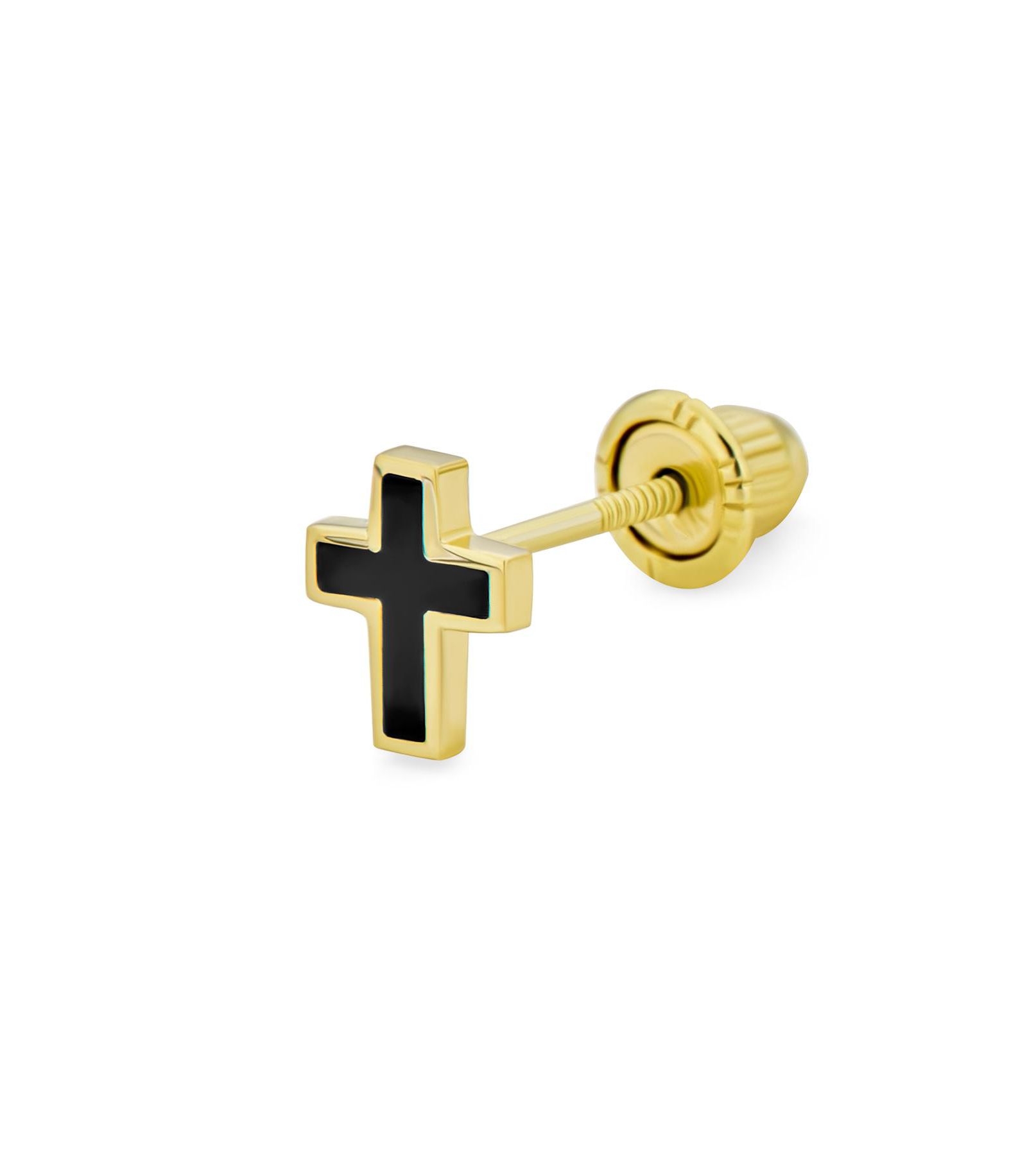 Серьги-гвоздики Bling Jewelry Tiny Minimalist 3D Cross