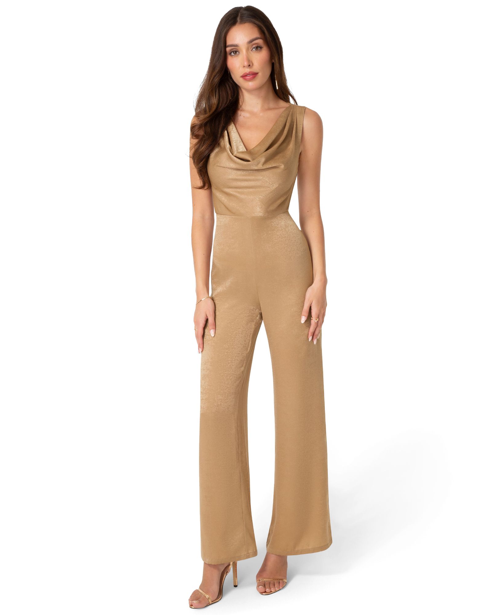 Женский комбинезон Bebe Ceycrepe Satin с драпировкой
