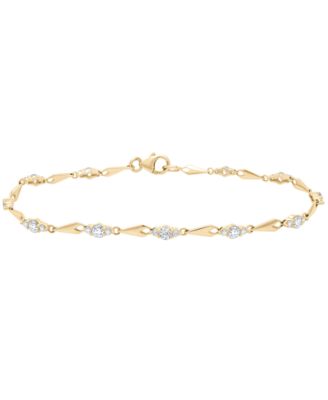 Macy's Diamond Bracelet (1 ct. t.w.) in 10k Yellow Gold