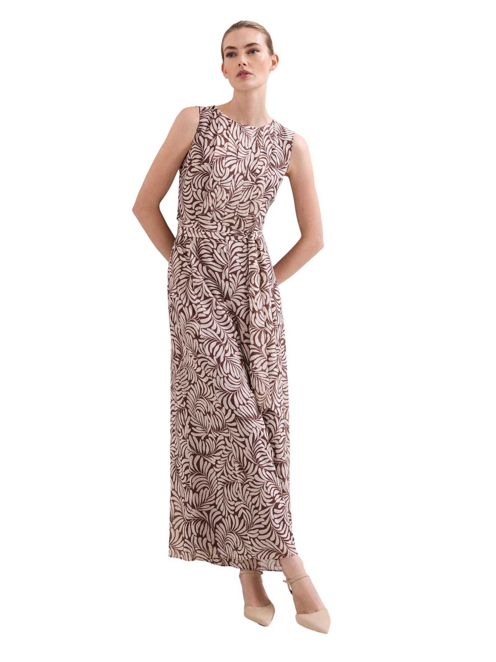 Phase Eight Women's Janine Leaf Sleeveless Jumpsuit