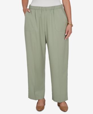 Alfred Dunner Plus брюки Alfred Dunner Plus Indigo Girls Sage Twill укороченные