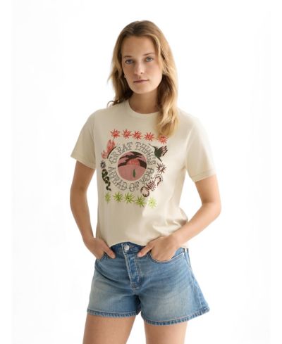 SCOTCH & SODA Женская футболка с вышивкой Regular-Fit
