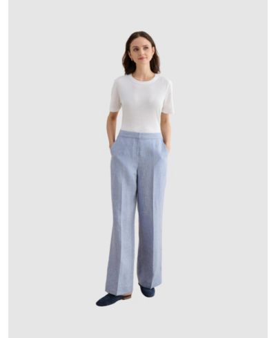 Женские льняные брюки Hobbs London Estella широкие