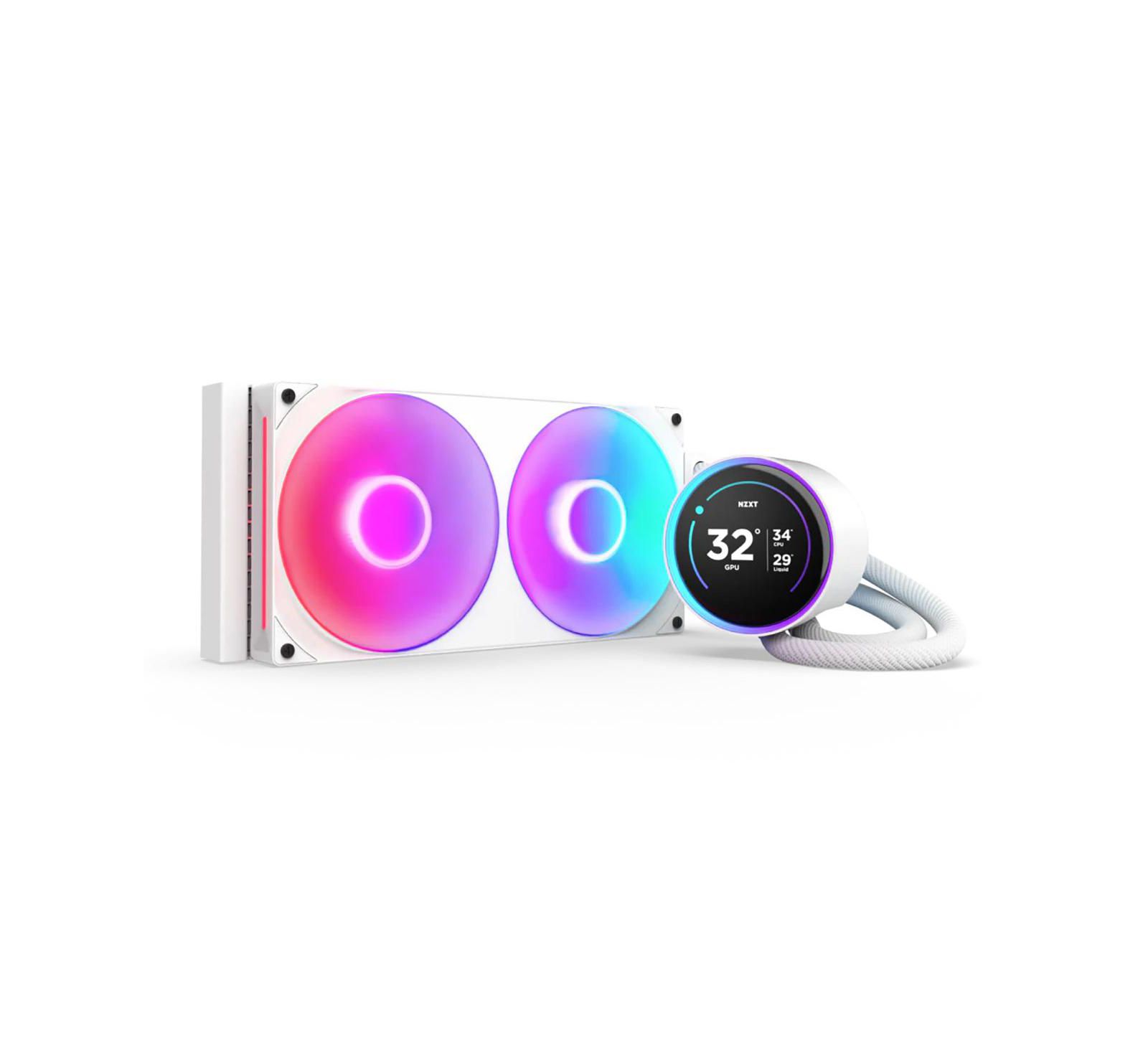 NZXT Kraken Elite 280mm LCD Display All-in-One Liquid CPU Cooler for Intel/AMD