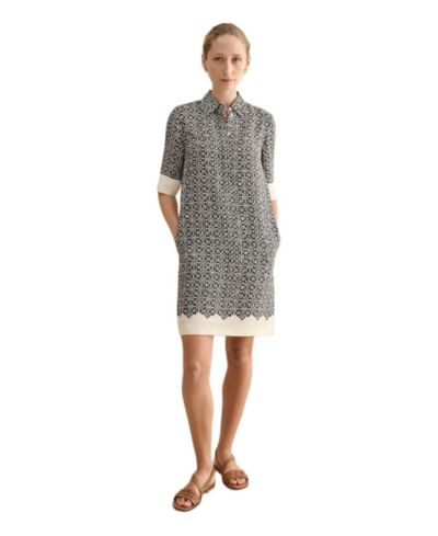 Hobbs London Women's Marciella 3/4 Sleeve Printed Mini Dress