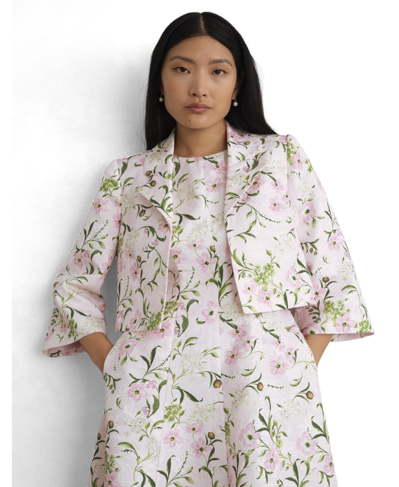 Hobbs London Women's Lana Cropped Floral Jacket
