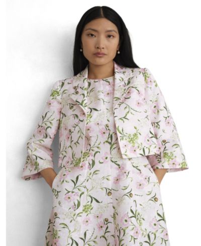 Hobbs London Women's Lana Cropped Floral Jacket