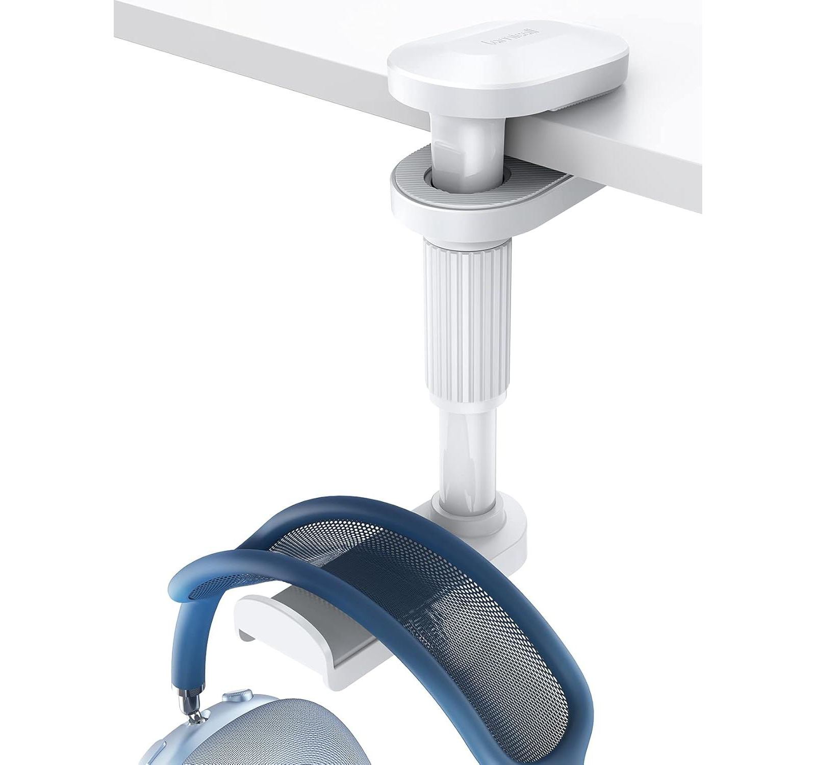 Lamicall 360-Degree Rotating Under-Desk Adjustable Headphone Stand [Compatible with All Major Headphone Brands]