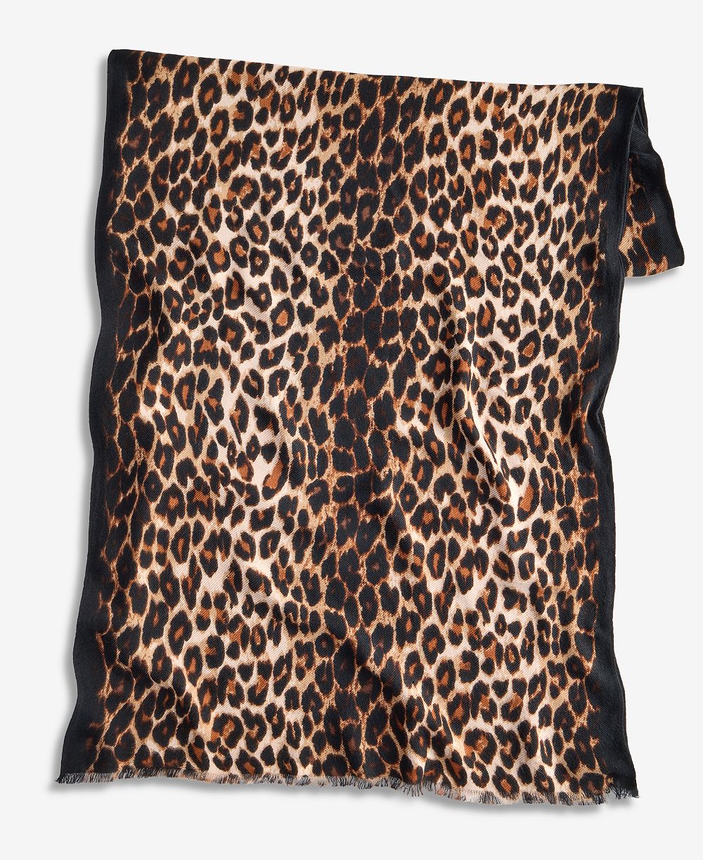 I.N.C. International Concepts Classic Leopard Print Scarf, Macy's Exclusive