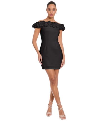 Платье ivy + Blu Women’s Off-The-Shoulder Stretch Sheath