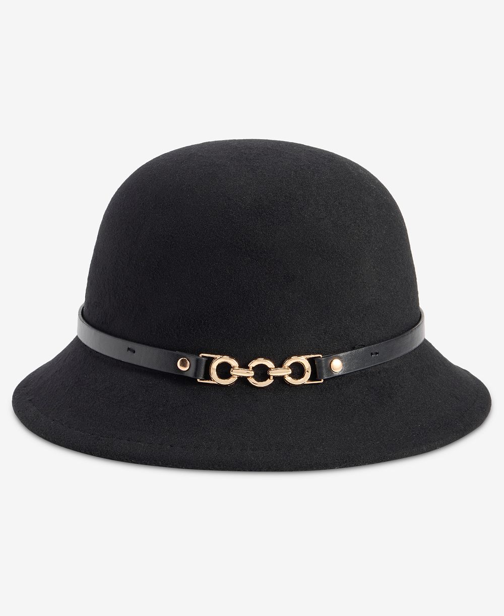 I.N.C. International Concepts Horsebit Felt Cloche Hat, Macy's Exclusive