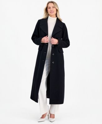 Anne Klein Women's Single-Breasted Maxi Coat