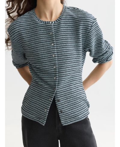 SCOTCH & SODA Женская толстовка в полоску с пуговицами