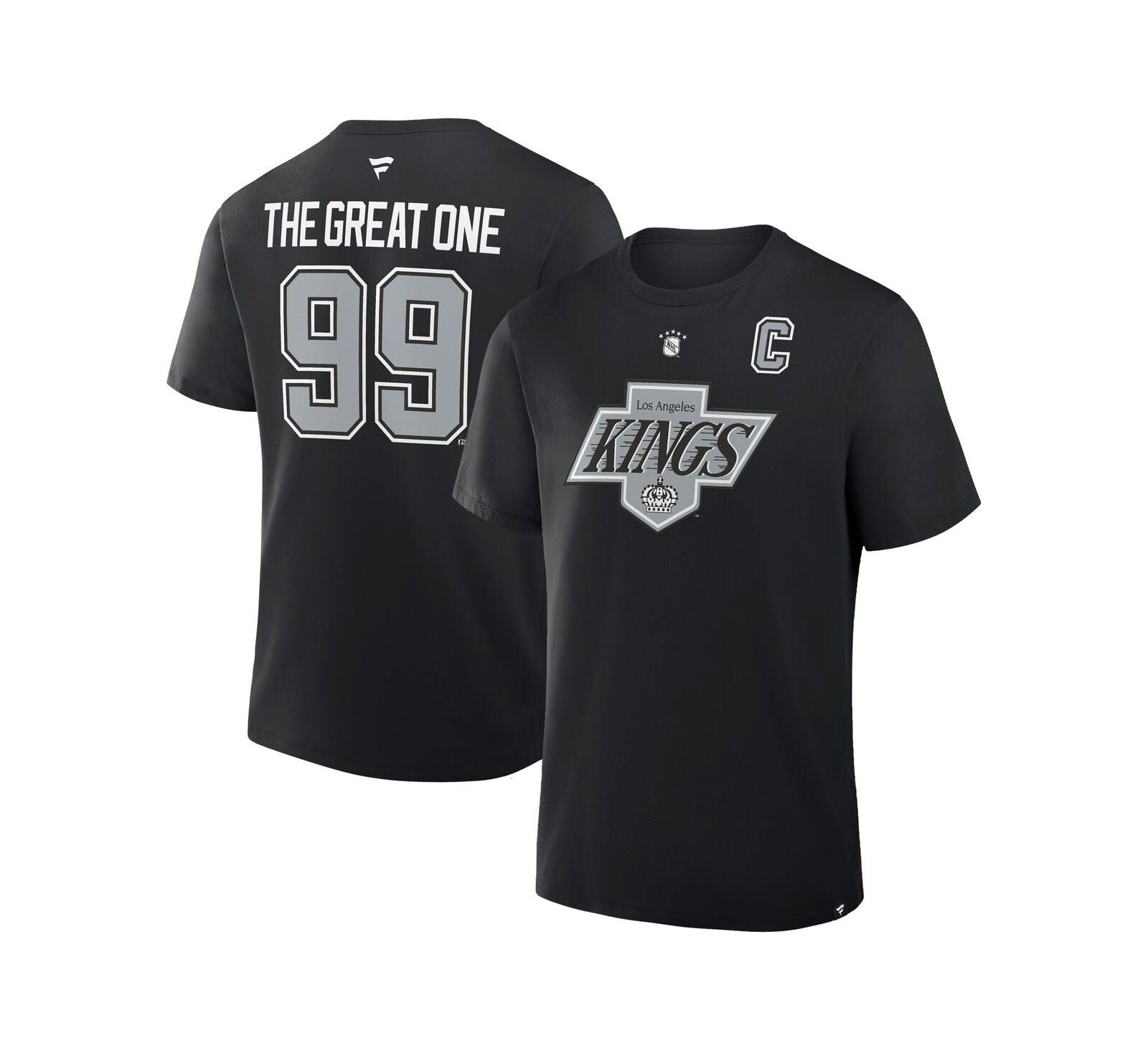 Fanatics Мужская футболка Wayne Gretzky Black Los Angeles Kings Retired Player Nickname