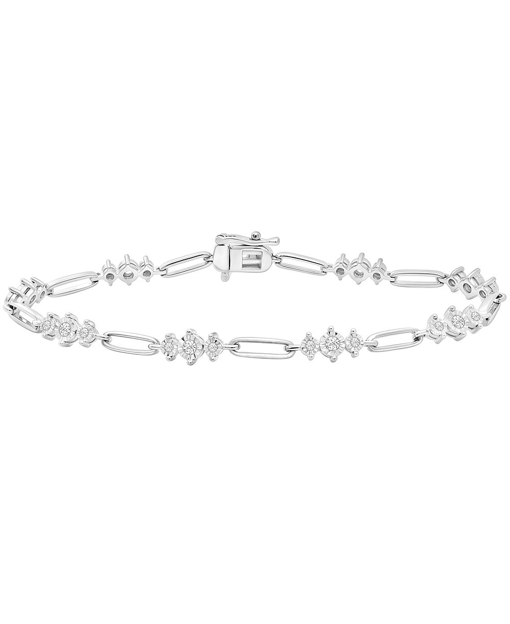 Macy's Diamond Bracelet (1/2 ct. t.w.) in Sterling Silver