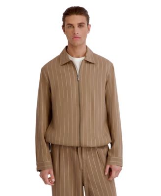KARL LAGERFELD PARIS Men's Stripe Regular-Fit Jacket