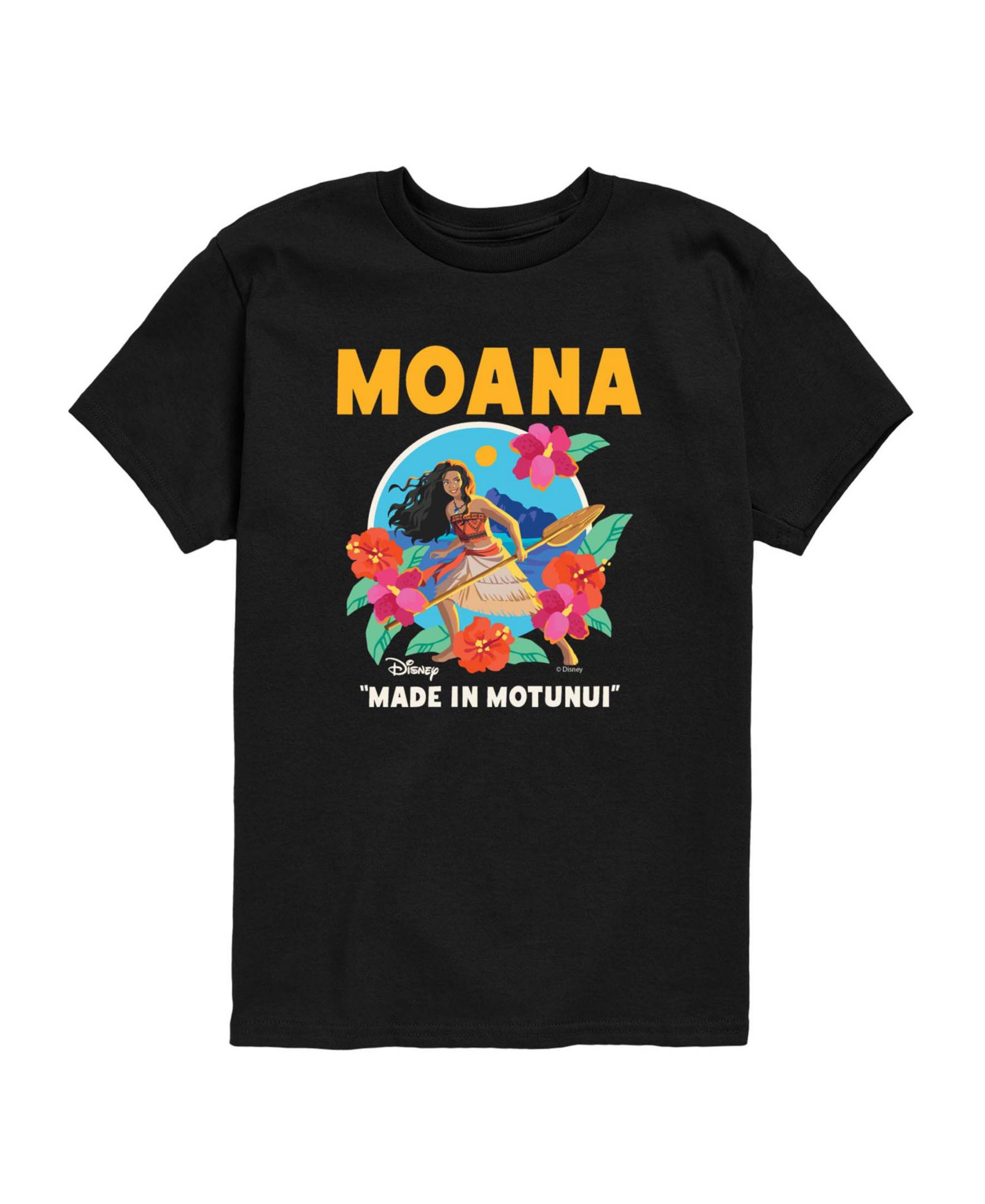 Moana Boys' 8-20 Live Action Made In Motunui Short-Sleeve T-Shirt