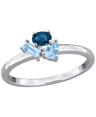 Macy's Rhodolite (5/8 ct. t.w.) Ring in Sterling Silver (Also Available in Blue Topaz)