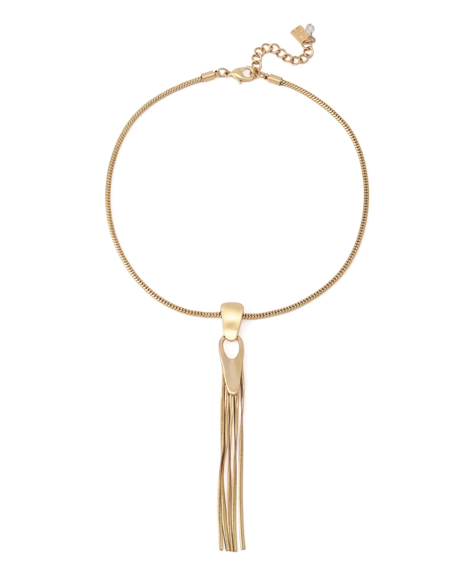Robert Lee Morris Soho Gold Fringe Y Necklace