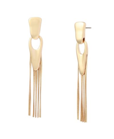 Серьги Robert Lee Morris Soho Gold Fringe Linear