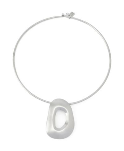 Robert Lee Morris Soho Ожерелье-чокер с подвеской Rhodium Sculpted Link